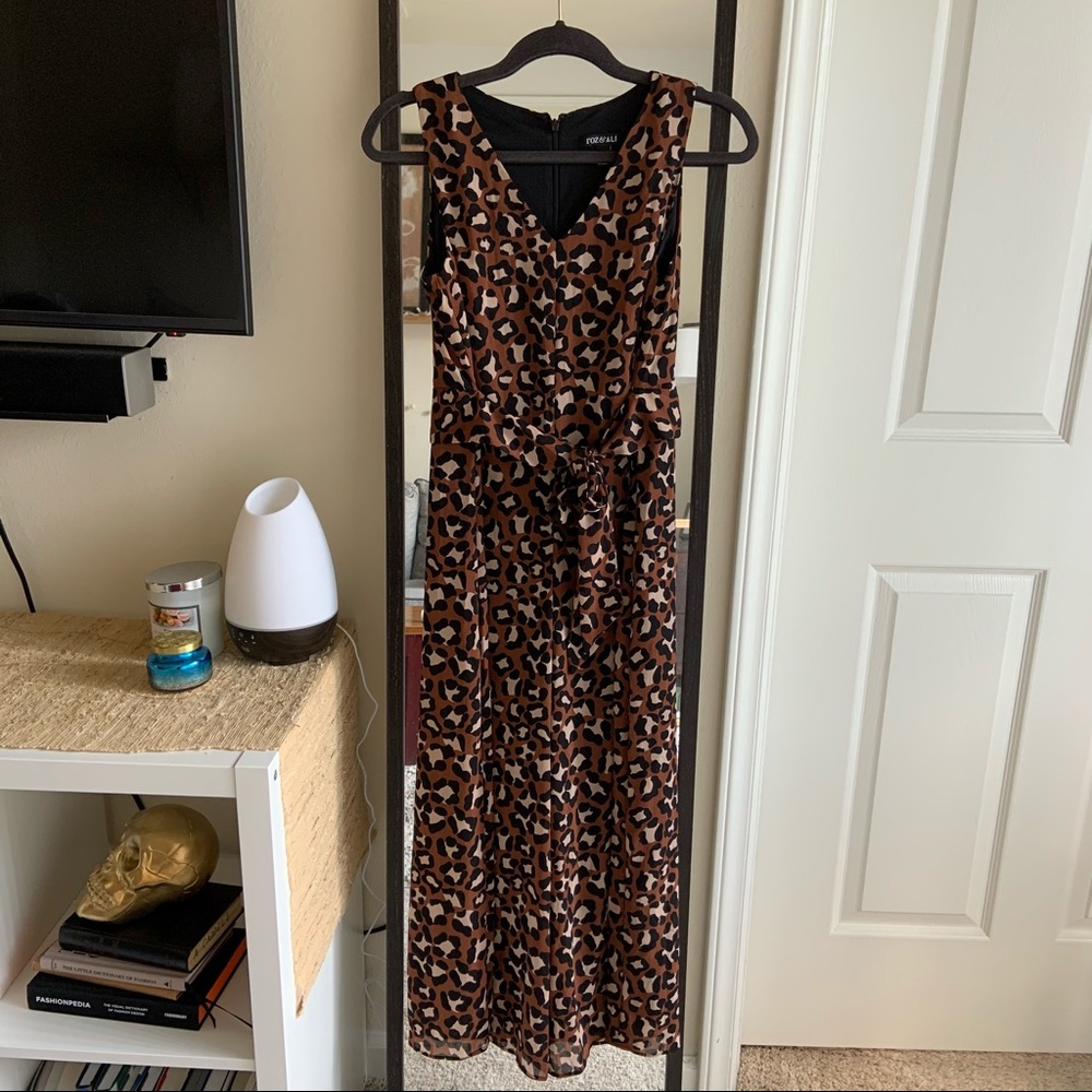 Leopard print jumpsuit